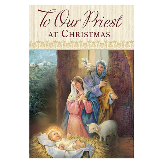 To Our Priest at Christmas Greeting Card