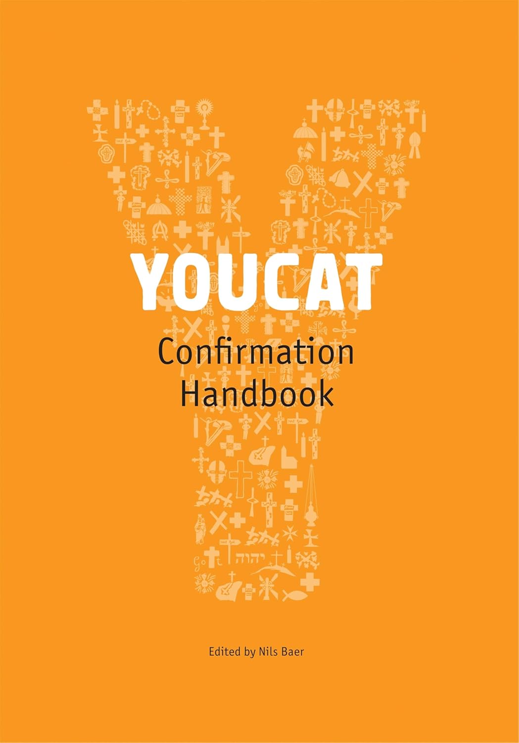 Book cover of 'YOUCAT Confirmation Handbook' with white text on an orange background