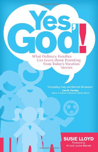 Book cover of 'Yes, God!' with silhouettes of children and a blue background