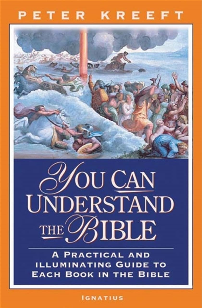 Book cover of 'You Can Understand the Bible' by Peter Kreeft with a blue and orange design.