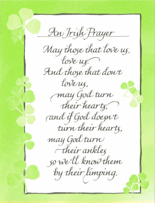 An Irish Prayer Humourous Greeting Card