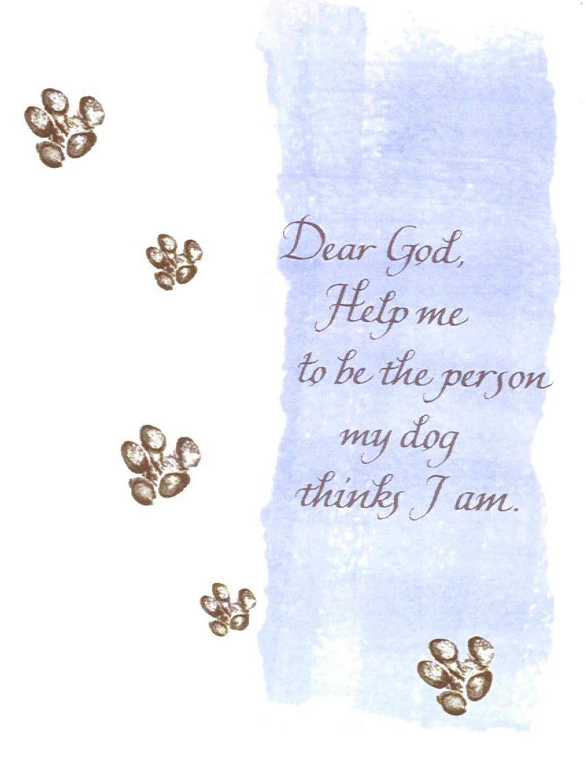 Dog Prayer Greeting Card