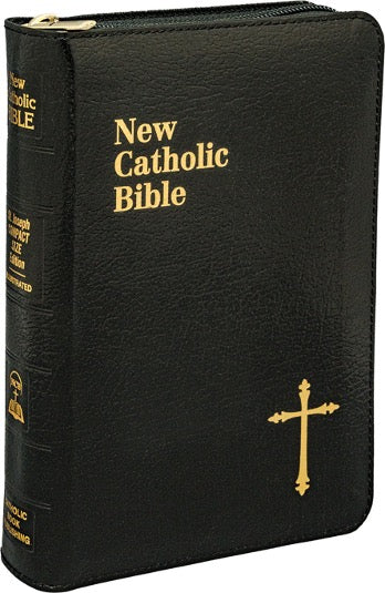 St. Joseph New Catholic Compact Bible (Black Zipper)