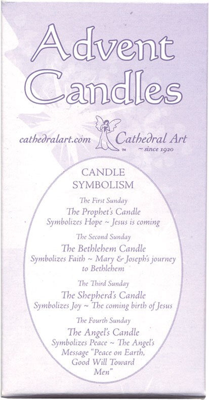 Hope Peace Love Joy: Mini Advent Wreath with Candles 4"