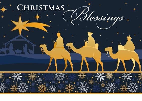 Christmas Cards: Christmas Blessings (Box of 15)