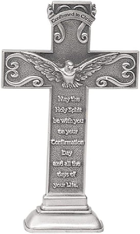 Pewter Standing Confirmation Cross 5"