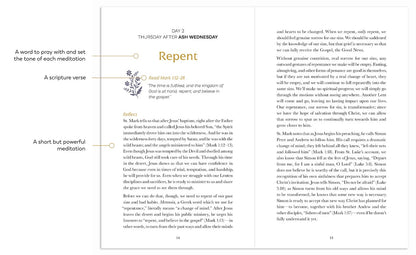 Page from a book or digital document with text, scripture references, and a logo.