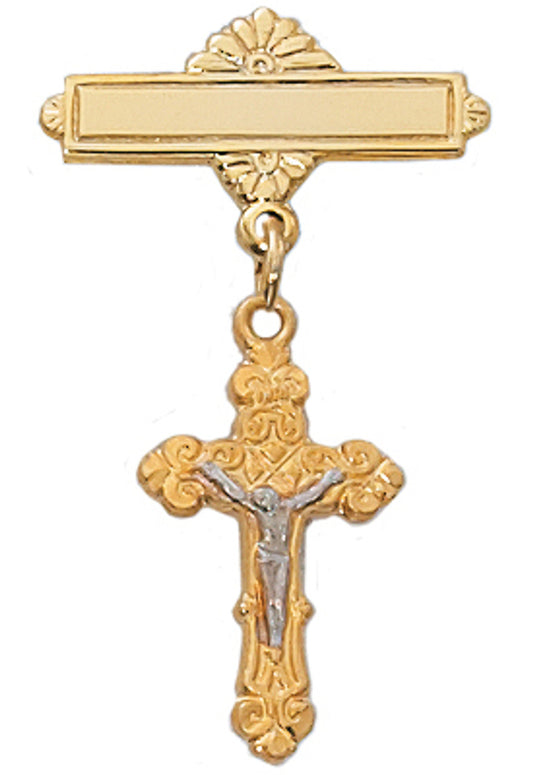 Crucifix Baby Pin