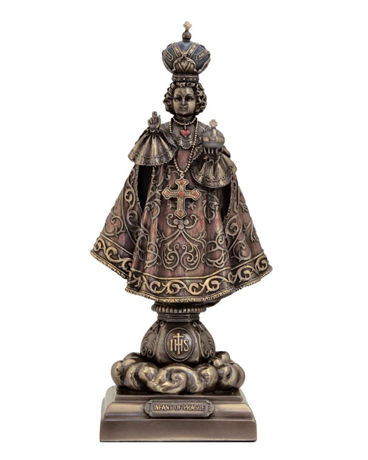 Infant of Prague Bronze-Painted Statue 8"