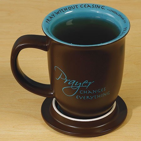 Ensemble Tasse et Sous-Verre - La prière change tout
