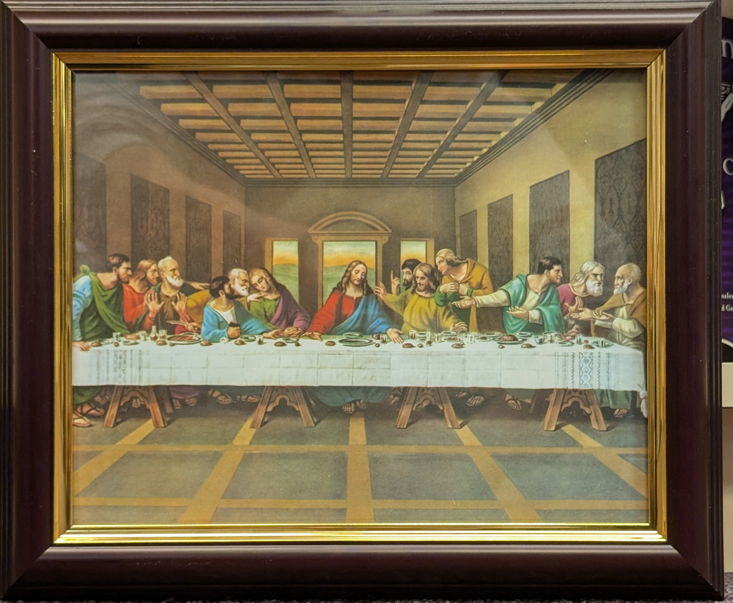 La Última Cena Lámina Enmarcada 8x10"