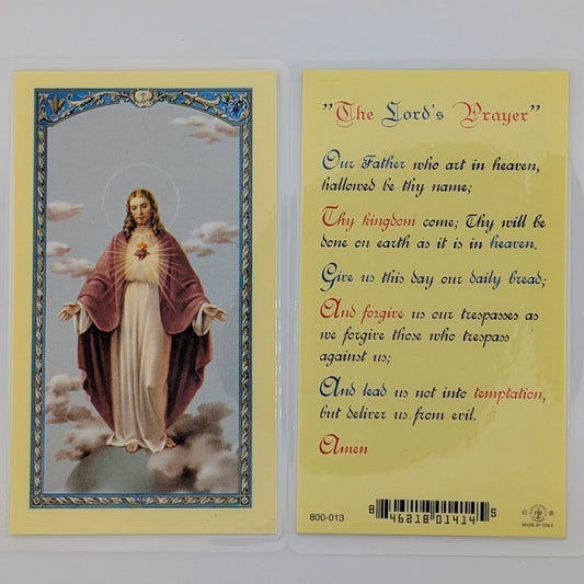 La oración del Señor estampa plastificada
