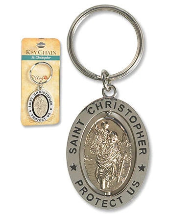 Two-Tone Saint Keychains