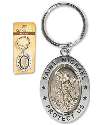 Two-Tone Saint Keychains