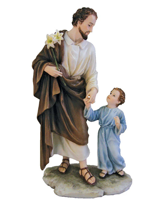 Estatua de San José y el Niño 8.25"