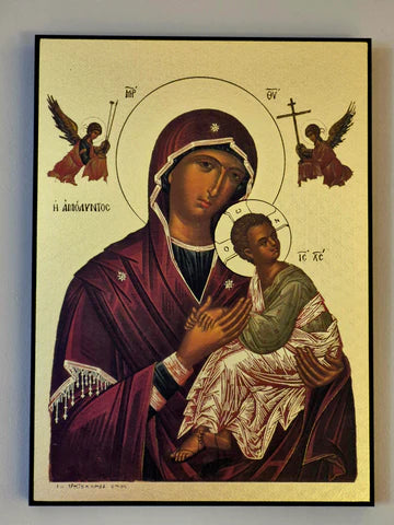 Virgin and Child Large Icon Gold Foil