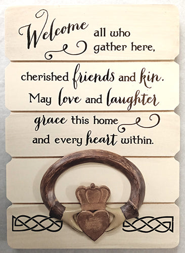 Irish Welcome Wall Plaque