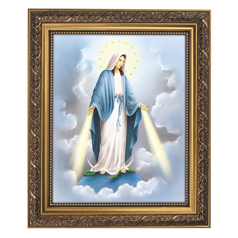 Our Lady of Grace Gold-Framed Picture 11 x 13"