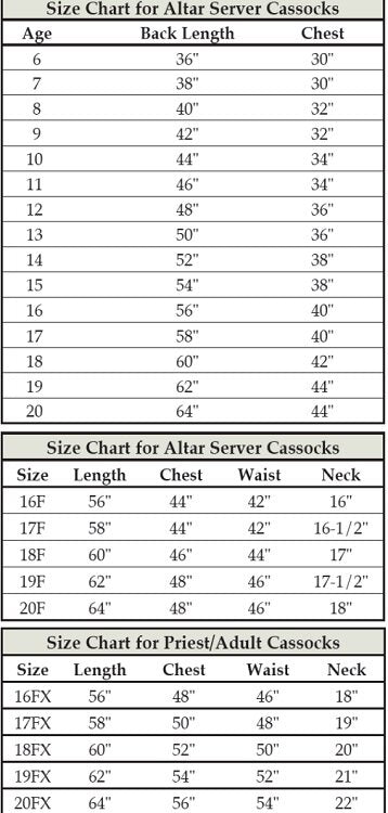 Cassock Altar Server Cassock