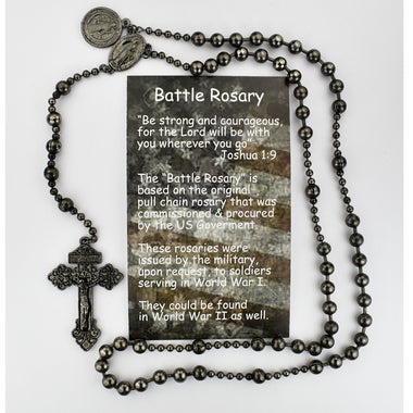 Metal St. Benedict Battle Rosary