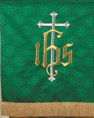 Maltese Cross Jacquard Paraments (Green).