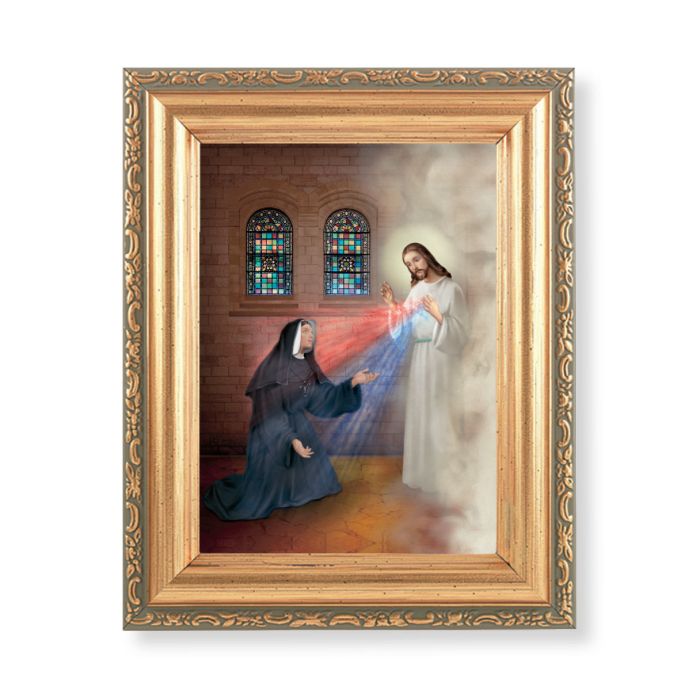 St. Faustina With Divine Mercy Framed Print