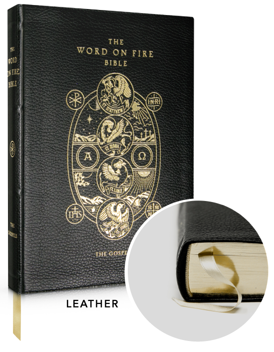 Word On Fire Bible The Gospels Leather Vol. 1