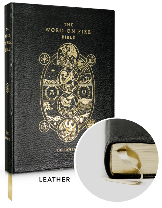 Word On Fire Bible The Gospels Leather Vol. 1