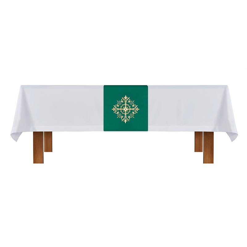 Holy Trinity Cross Overlay Cloth Green