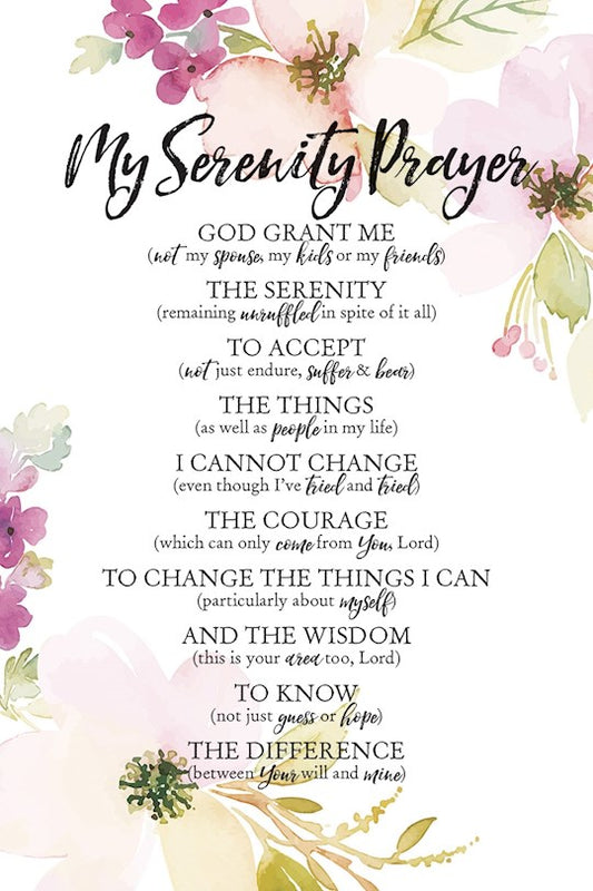 My Serenity Prayer Plaque