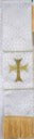 Paramentos Jacquard Cruz de Malta (Blanco)