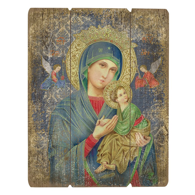 Our Lady of Perpetual Help Pallet Sign