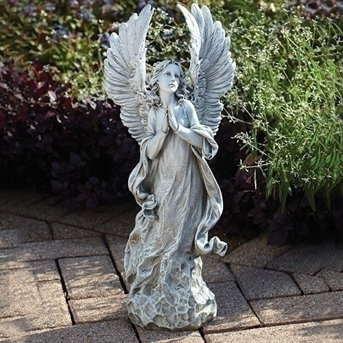 Praying Angel With Wings Garden Statue