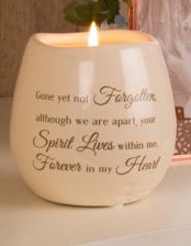 Memorial Heart Serenity Candle