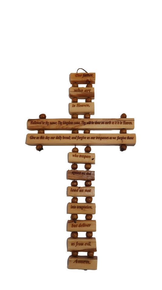 Our Father Prayer Wall Cross