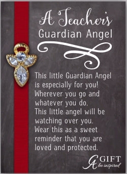 A Teacher's Guardian Angel Pin