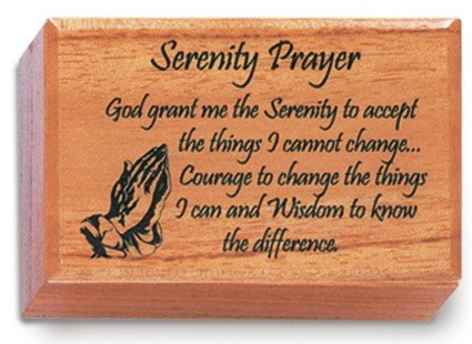 Serenity Prayer Keepsake Box