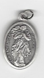 Medalla Ovalada de Nuestra Señora Desatanudos 1"