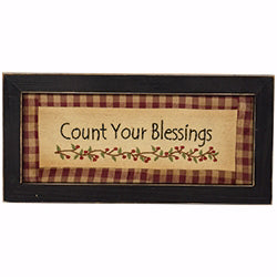 Count Your Blessings Plaque