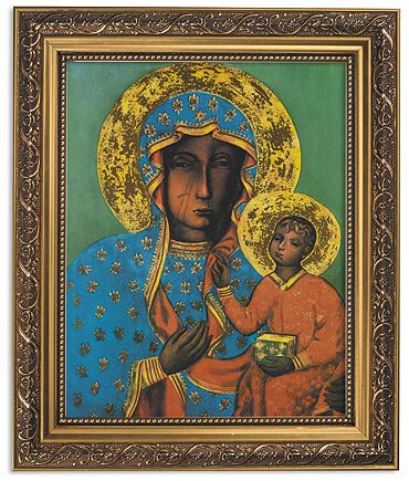 Our Lady of Czestohowa Icon Framed Picture 11 x 13"