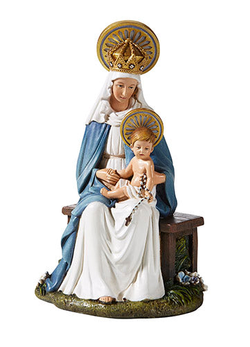 Seated Madonna And Child Statue