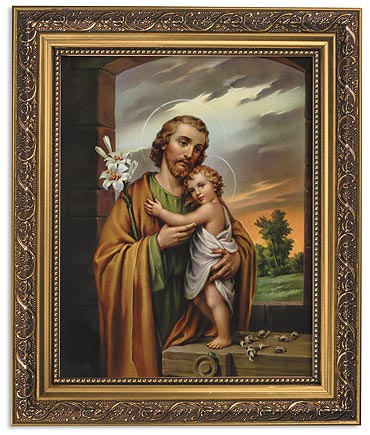 Saint Joseph Framed Print 11 x 13"