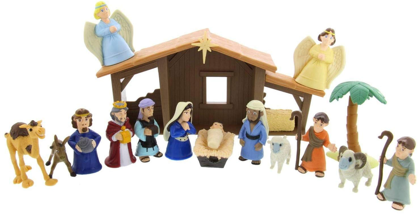 Toy-Playset-Tales Of Glory: Nativity w/Talking Mary Figurine Nativity Set
