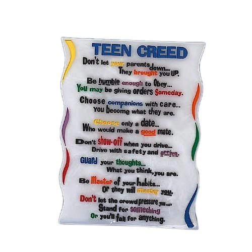 Teen Creed  Plaque