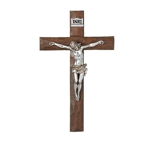 Silver Crucifix 11.5"H
