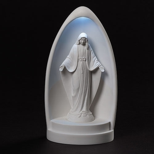 Dome 8"H LED Light Our Lady of Grace