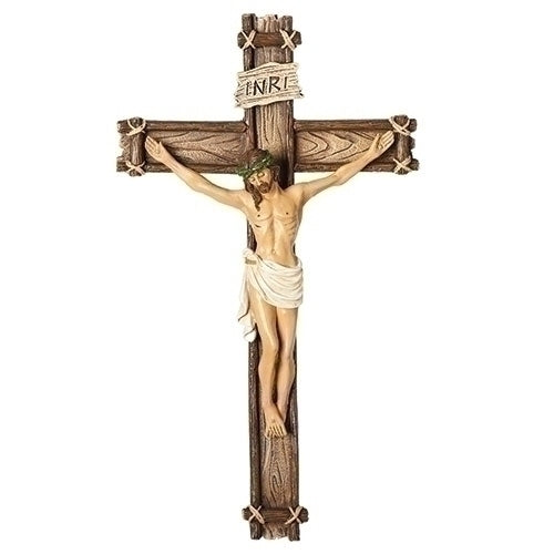 Crucifix 10"H Wood Like Wall