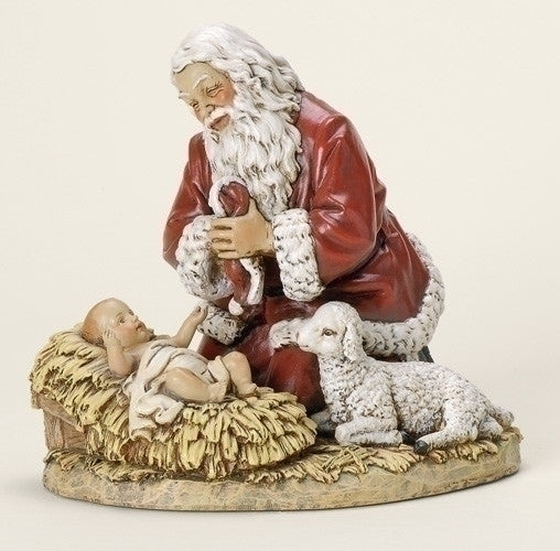 Kneeling Santa Statue 8.75"