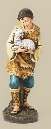 Shepherd And Lamb Figure for Nativity Scene - 39"