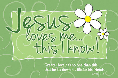 Jesus Loves Me - Small Poster